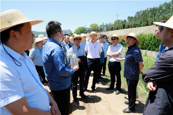 陕西J9集团集团复工复产促增长项目观摩会议与会人员走进J9集团保隆生态三秦在延在铜项目